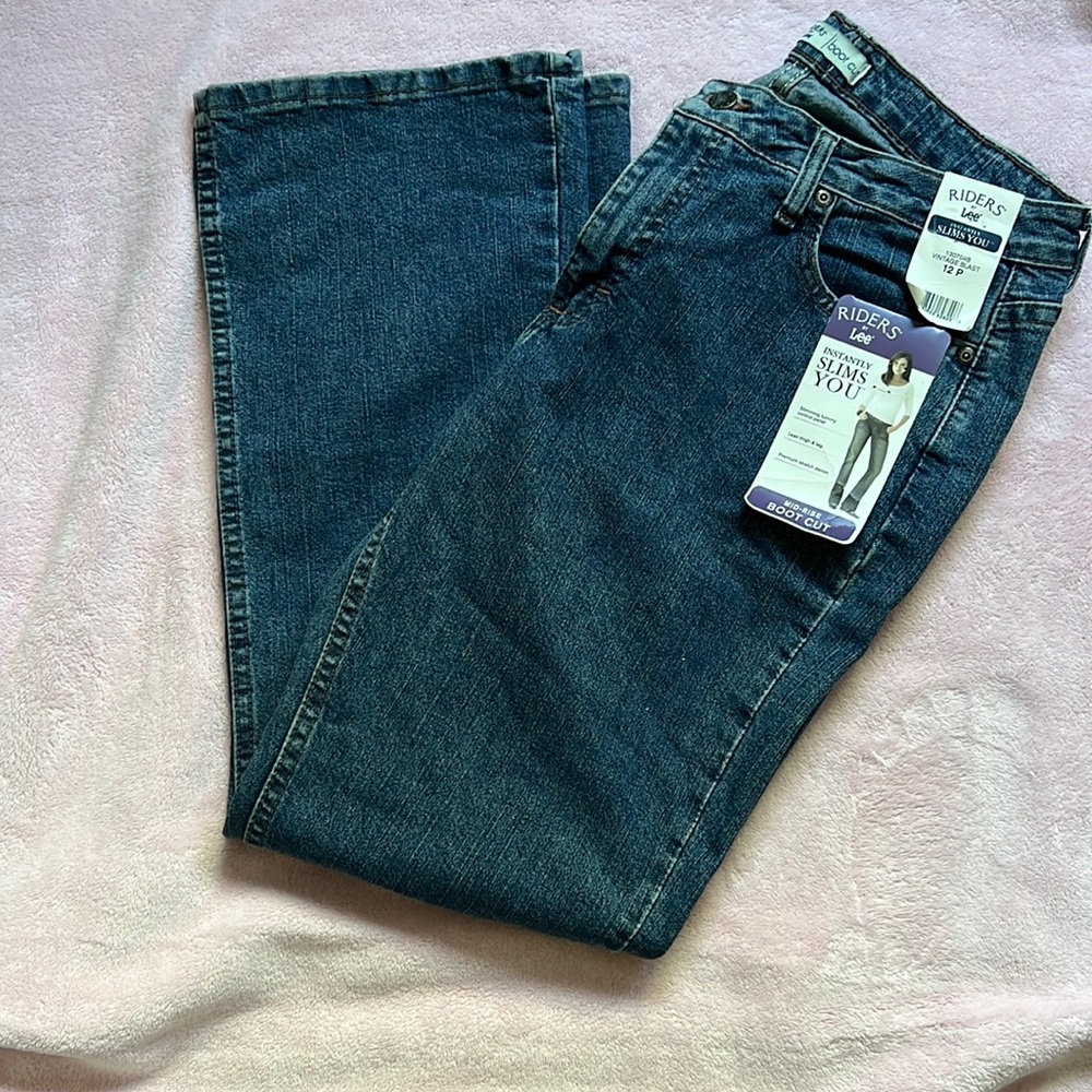 Lee denim mid rise boot cut sliming jeans 12p